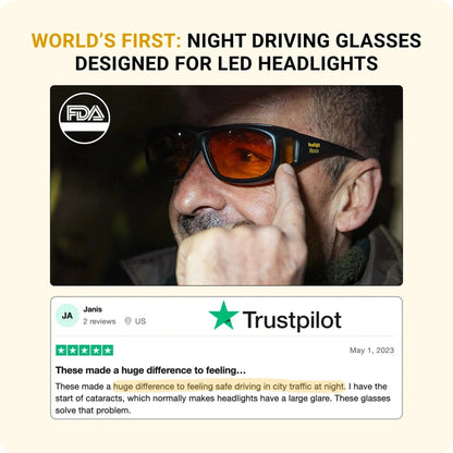 Anti-Glare Headlight Glasses